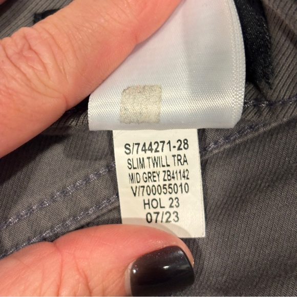 Banana Republic Men's Slim Twill Traveler Pants Mid Gray Size 34 - Picture 5 of 12